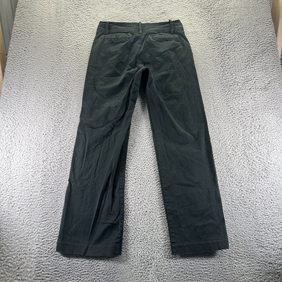 Lee Pant Women 10 Black Cotton Chino Straight Leg Career Business Formal Stretch - Picture 5 of 10